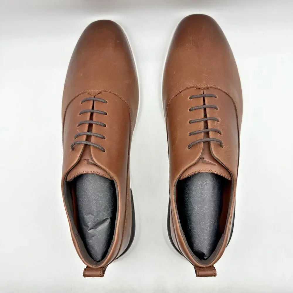 Wolf & Shepherd Mens Crossover Longwing Oxford Sneakers US 12 Brown Leather NIB